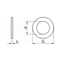 Unterlegscheibe A2 DIN 125 M3-5 Stk