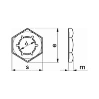 Sicherungsmutter verzinkt DIN 7967