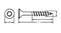 Spanplattenschraube A2 Teilgewinde Torx