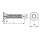 Blechschraube Senkkopf A2 Torx Form: C ISO 14586